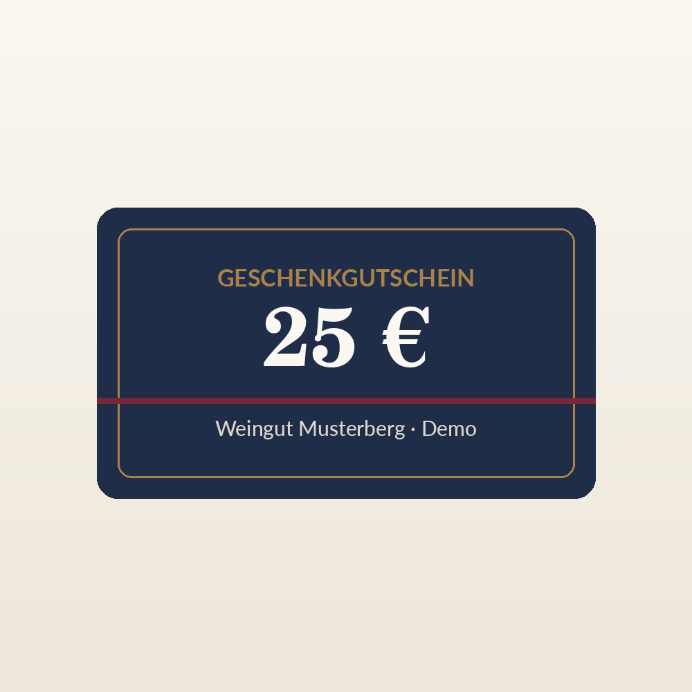 Geschenkgutschein 25 €