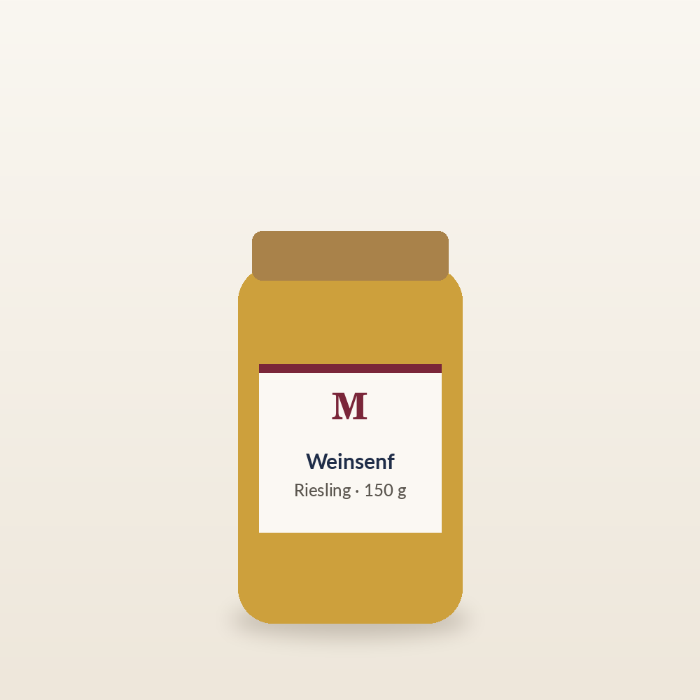 Weinsenf mit Riesling (150 g)
