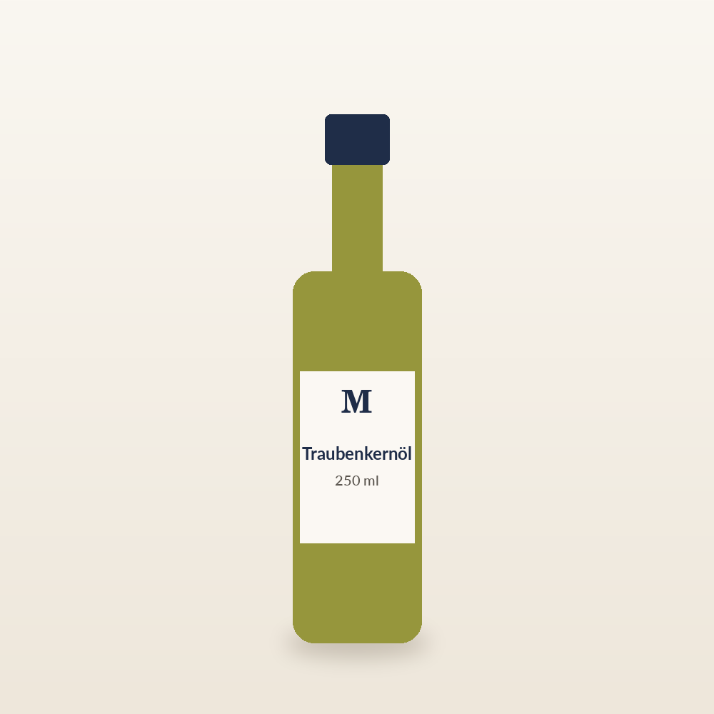 Traubenkernöl kaltgepresst (250 ml)